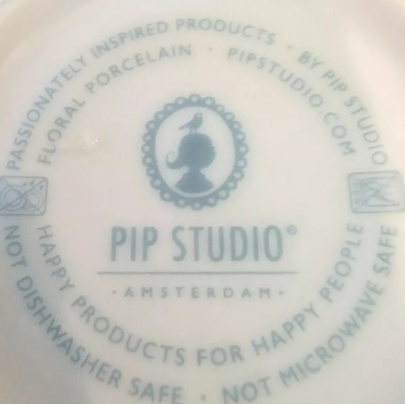 PIP Studio Amsterdam 4" Mug Ribbon Rose Old World Floral Design, Pre-owned - Picture 5 of 6